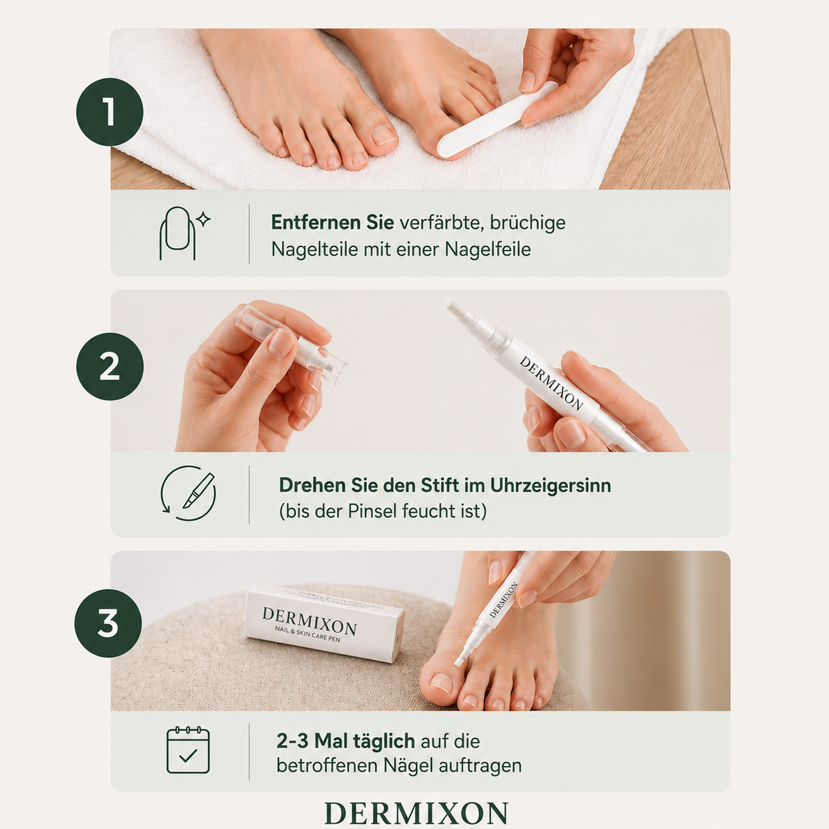 Nagelpilz Präzisionsstift